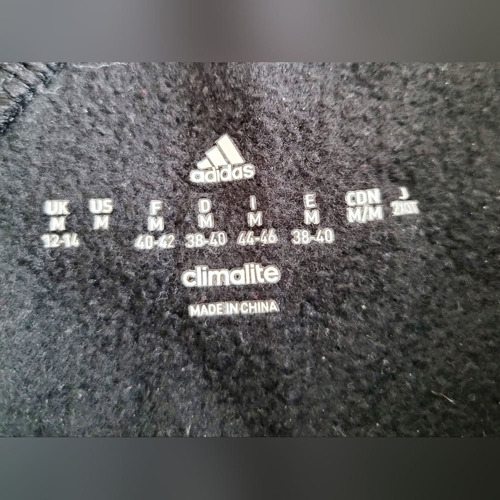 Adidas Women Climalite Loose Fit Fleece Cotton Joggers Black Drawstring Medium - Picture 8 of 16